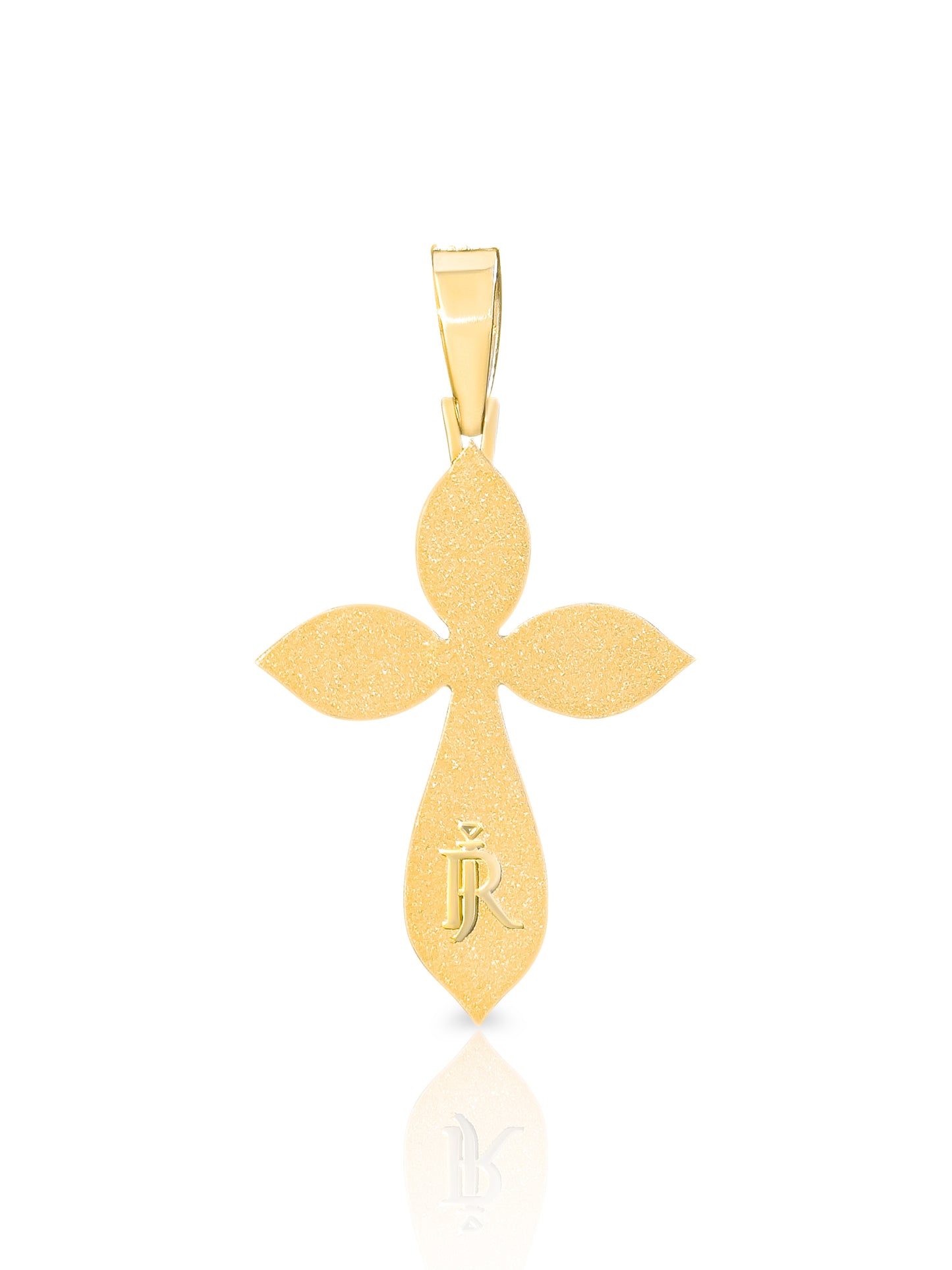 FLOWER SHAPE DIAMOND CROSS