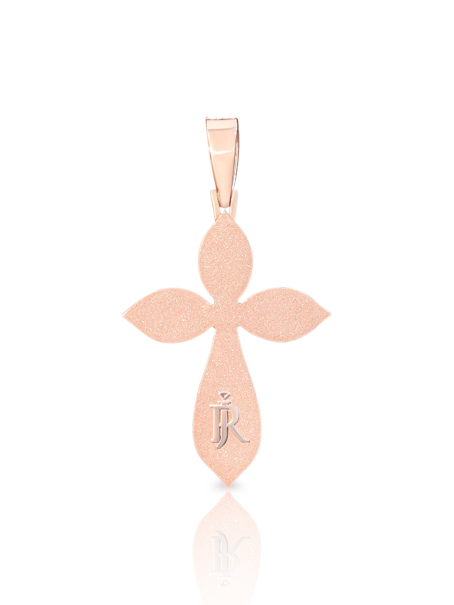FLOWER SHAPE DIAMOND CROSS