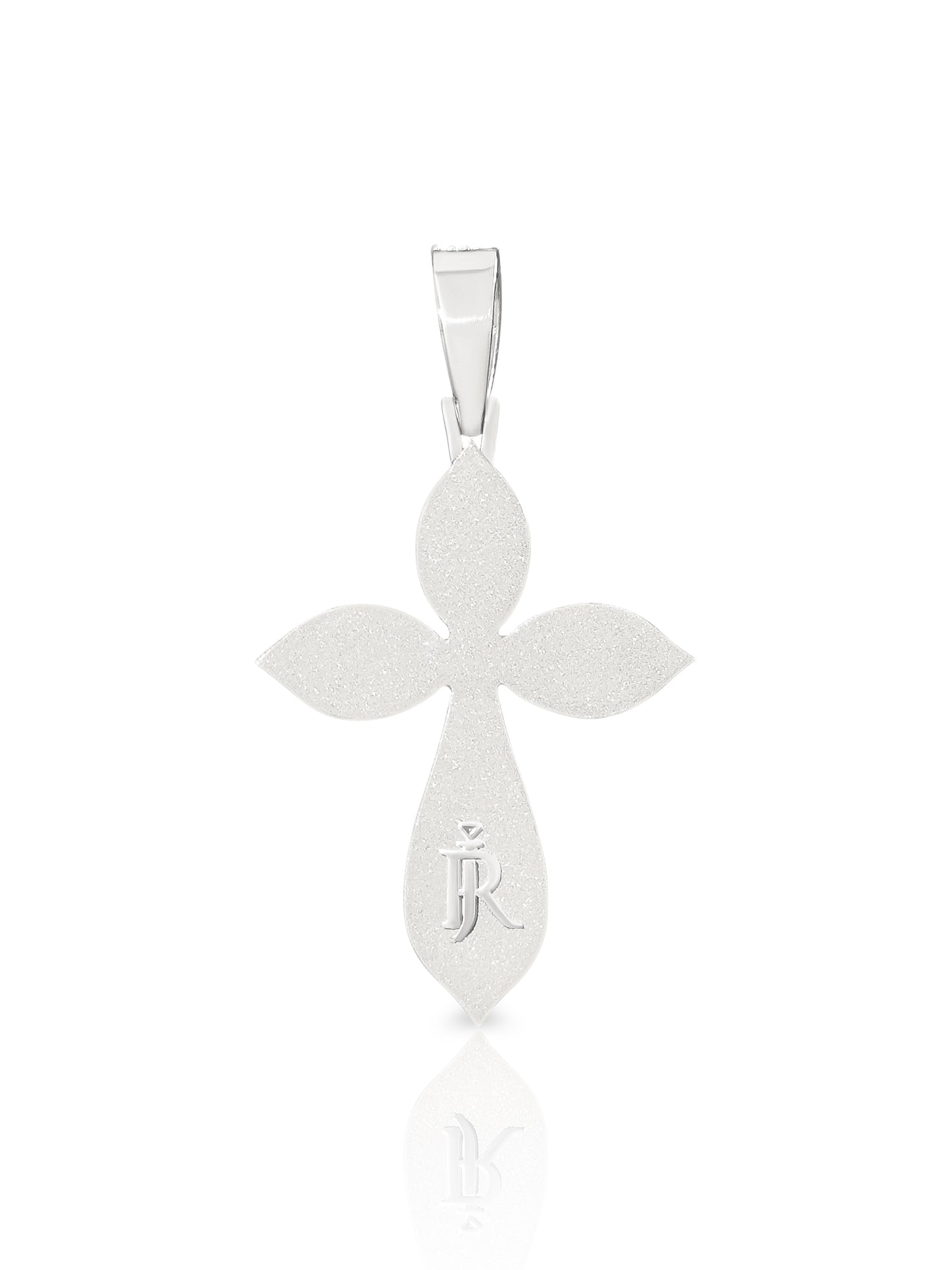 FLOWER SHAPE DIAMOND CROSS